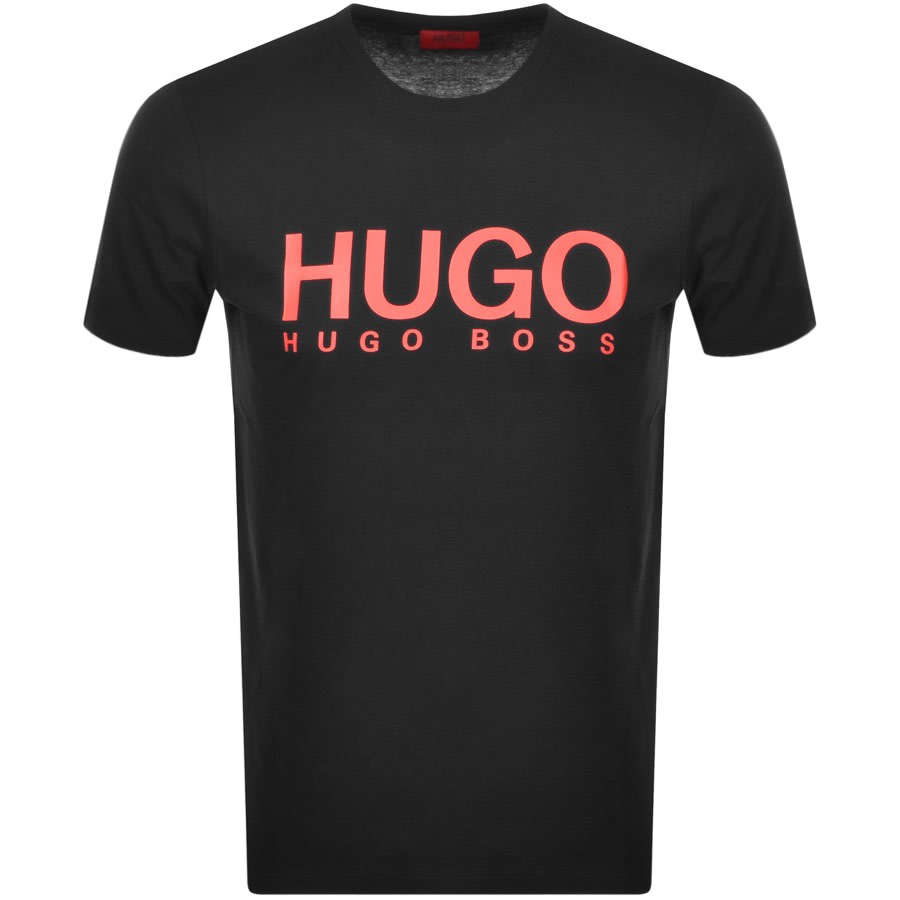Alternative Image for ProductHUGO Dolive Crew Neck Short Sleeve T Shirt Black1