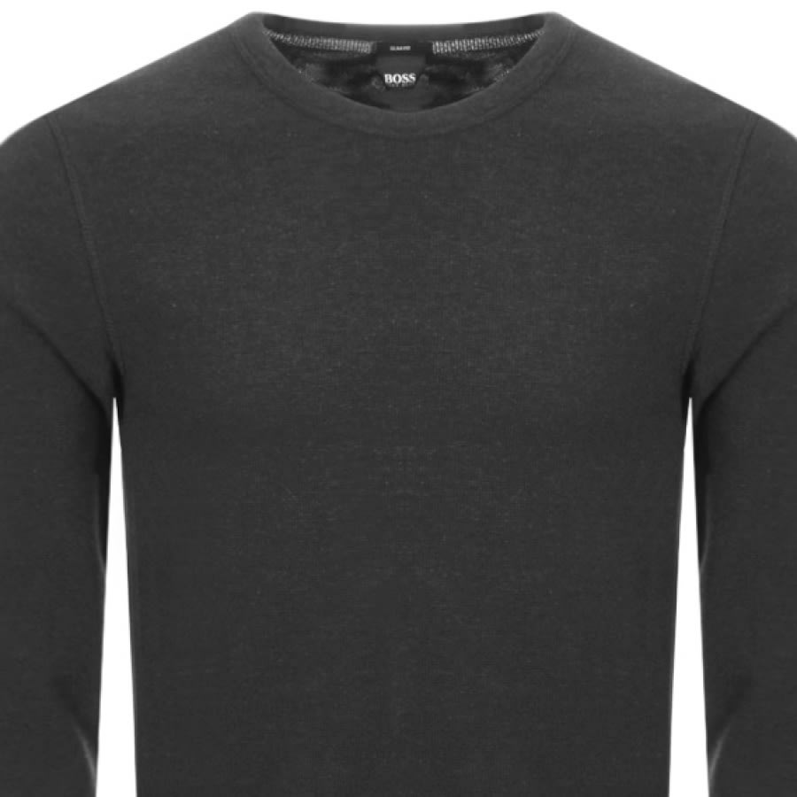 Alternative Image for ProductBOSS Long Sleeved Tempest T Shirt Black2