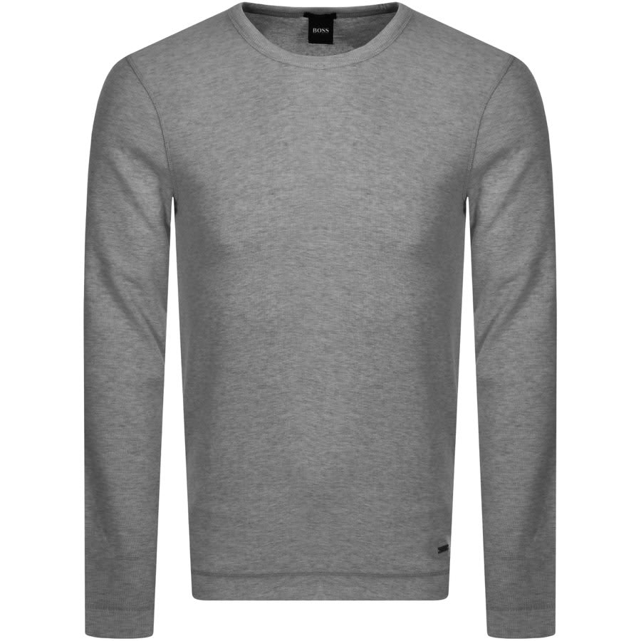 Alternative Image for ProductBOSS Long Sleeved Tempest T Shirt Grey1