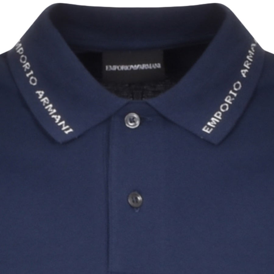 Alternative Image for ProductEmporio Armani Short Sleeved Polo T Shirt Navy3