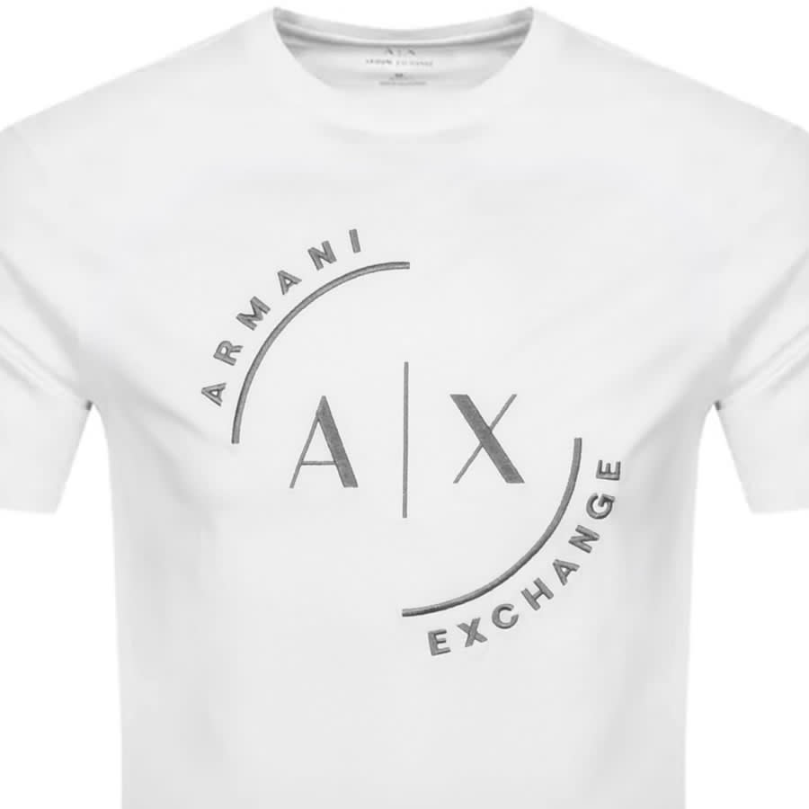 Alternative Image for ProductArmani Exchange Crew Neck Logo T Shirt White2