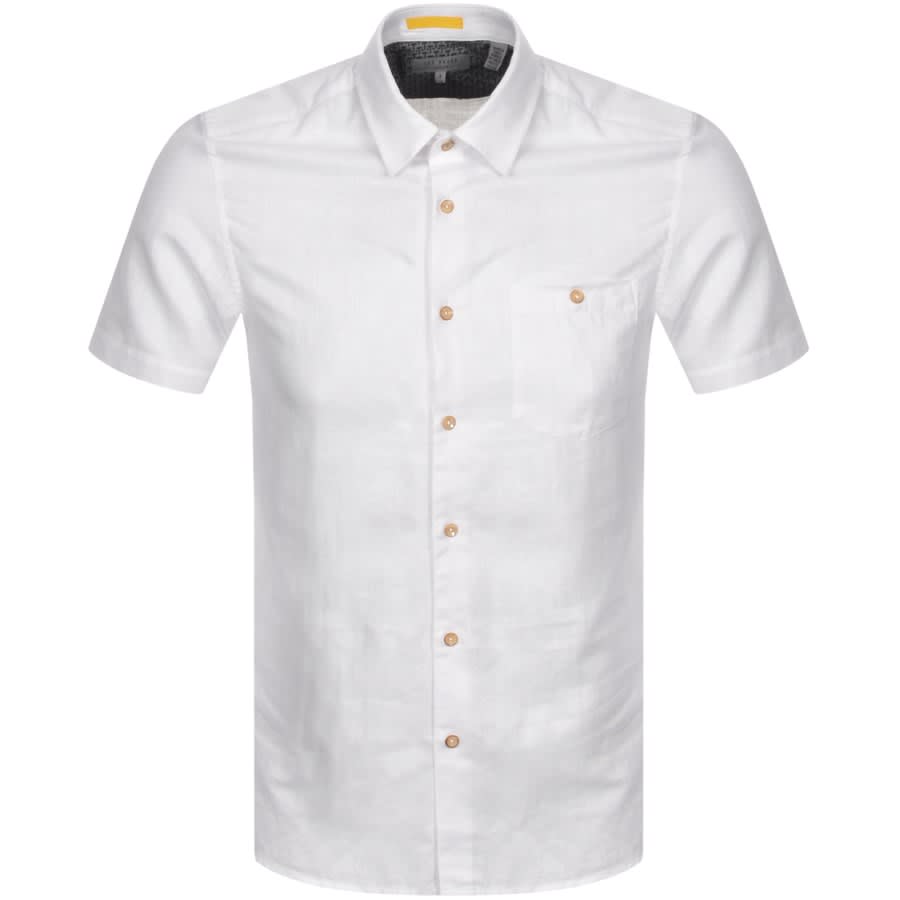 Ted Baker Civiche Short Sleeved Shirt White | Mainline Menswear