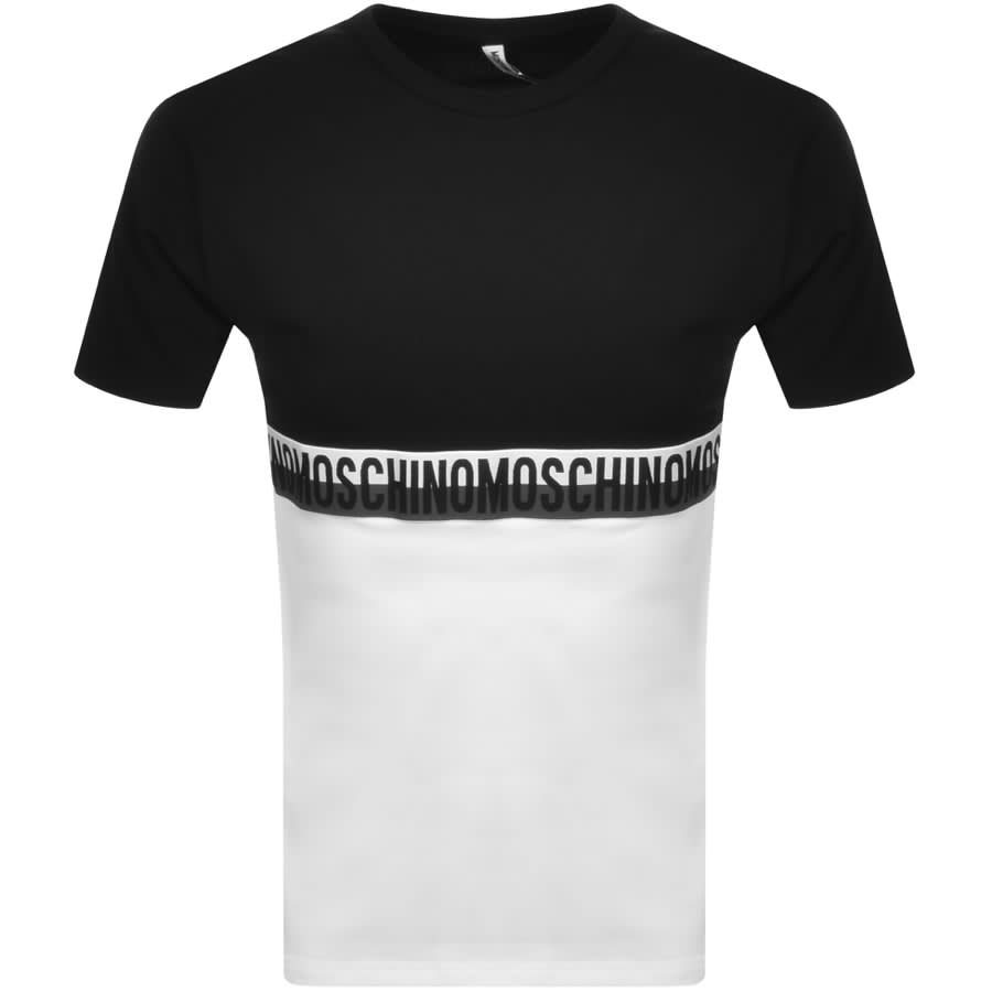 Alternative Image for ProductMoschino Taped Logo Short Sleeved T Shirt Black1