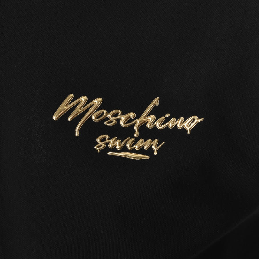 Alternative Image for ProductMoschino Swim Logo Polo T Shirt Black3