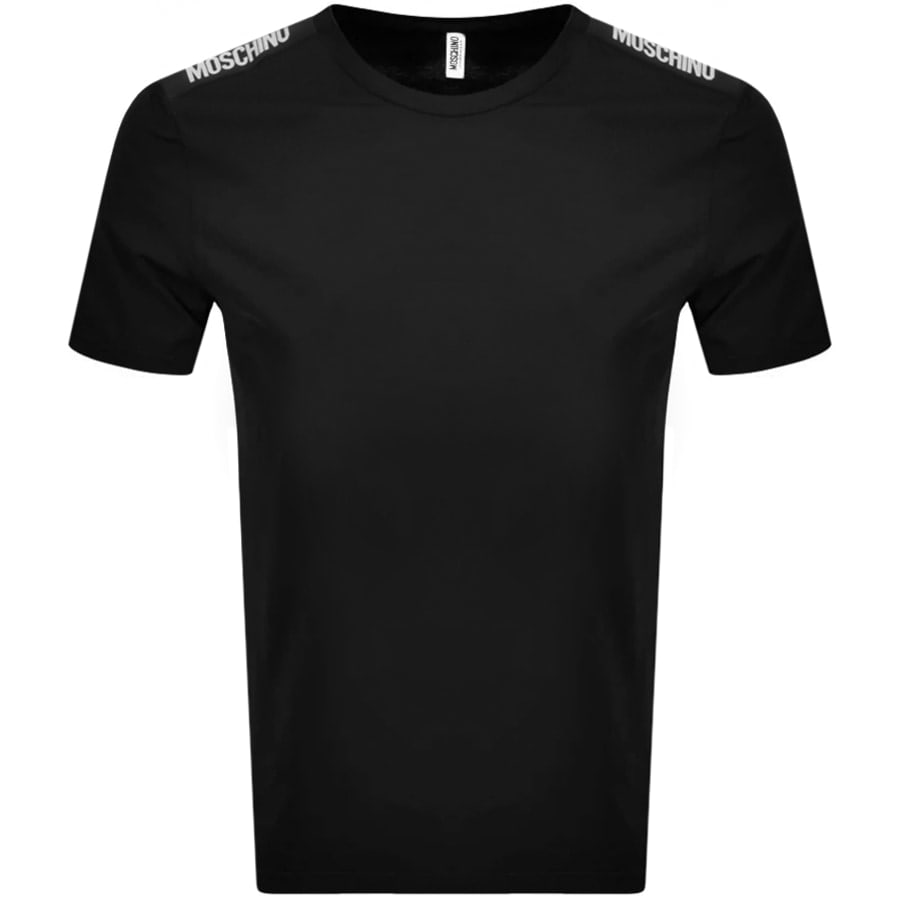 Alternative Image for ProductMoschino Taped Logo Short Sleeved T Shirt Black1