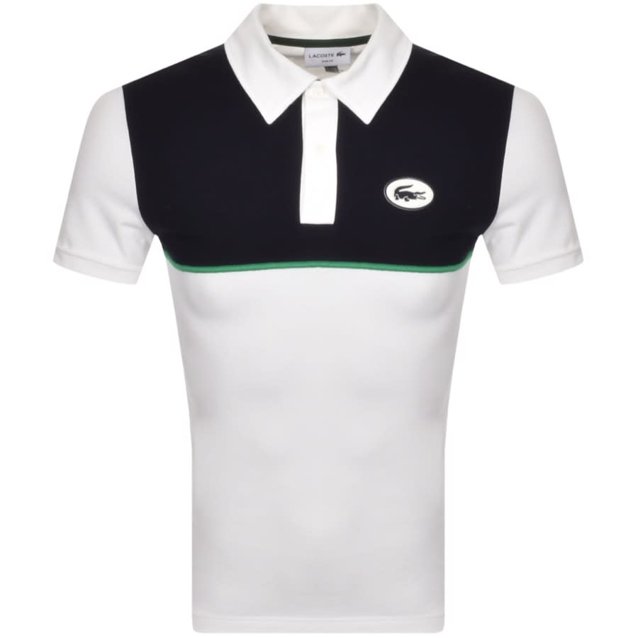 Alternative Image for ProductLacoste Colour Block Polo T Shirt White1