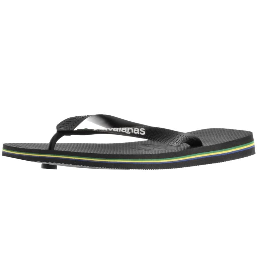 Alternative Image for ProductHavaianas Brazil Logo Flip Flops Black2