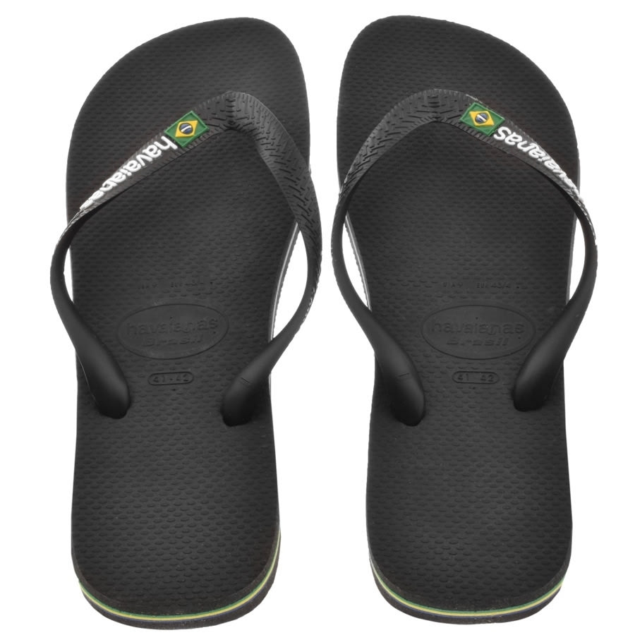 Alternative Image for ProductHavaianas Brazil Logo Flip Flops Black3