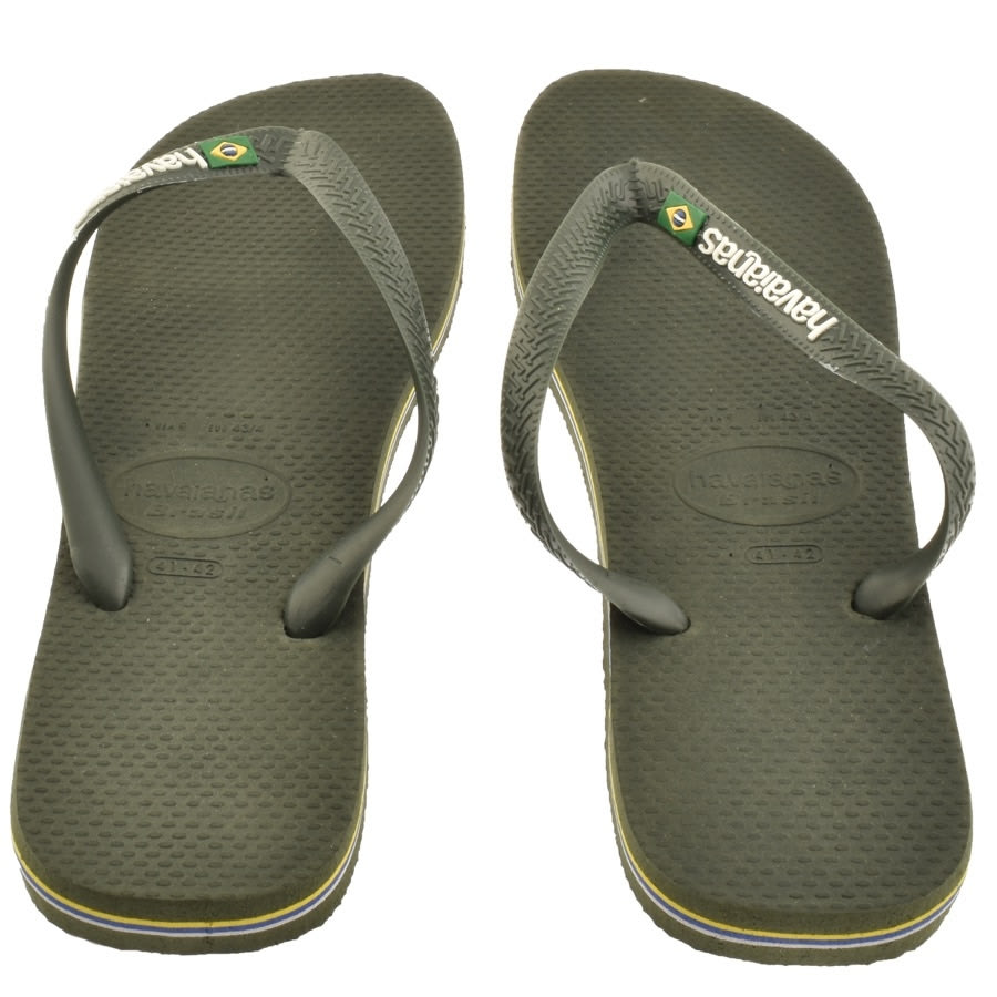 Alternative Image for ProductHavaianas Brazil Logo Flip Flops Green3