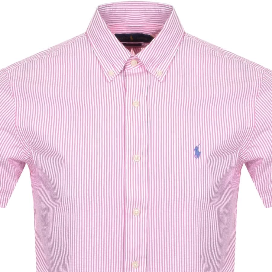 Alternative Image for ProductRalph Lauren Stripe Short Sleeved Shirt Pink2