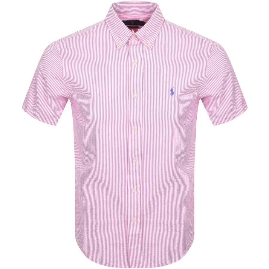 Alternative Image for ProductRalph Lauren Stripe Short Sleeved Shirt Pink1