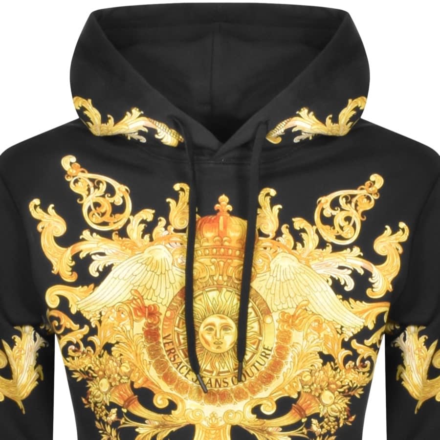 Alternative Image for ProductVersace Jeans Couture Pullover Logo Hoodie Black2