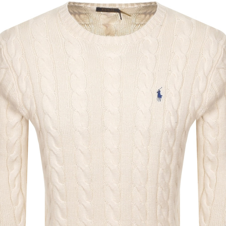 Alternative Image for ProductRalph Lauren Driver Crew Neck Knit Jumper Cream2