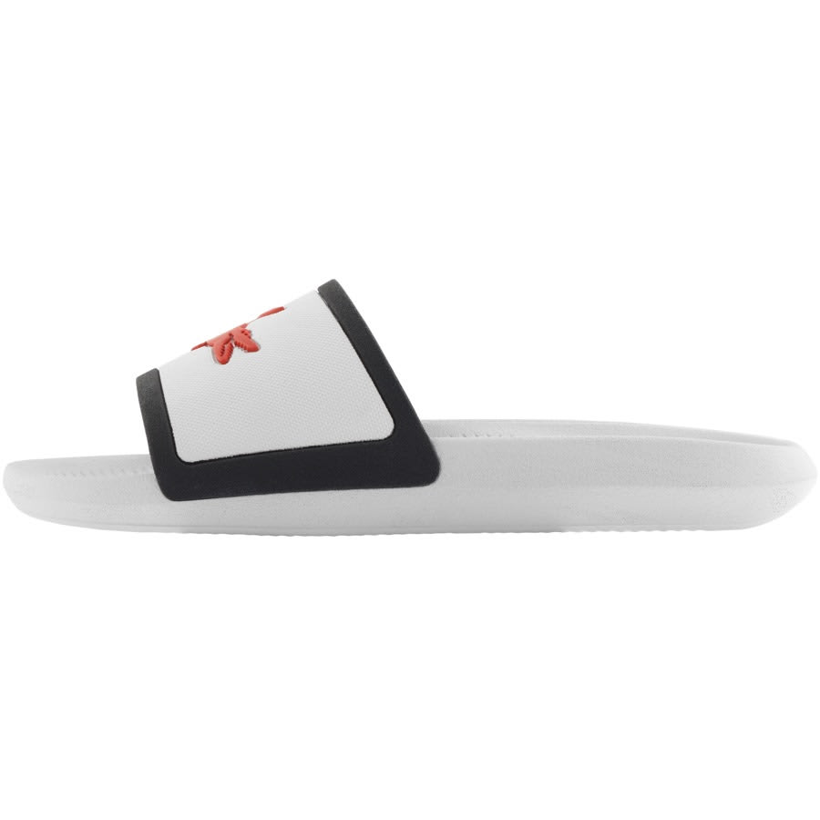 Alternative Image for ProductLacoste Croco Sliders White2