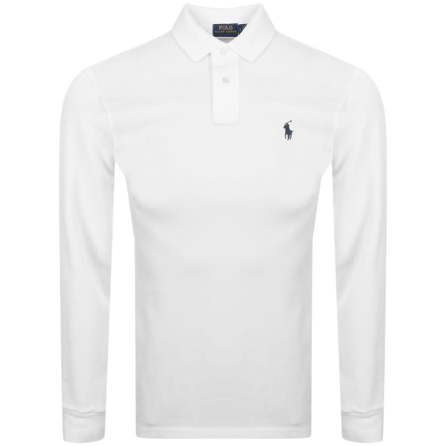Alternative Image for ProductRalph Lauren Long Sleeved Polo T Shirt White1