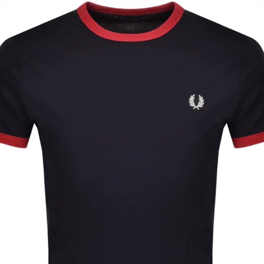 Alternative Image for ProductFred Perry Ringer T Shirt Navy2