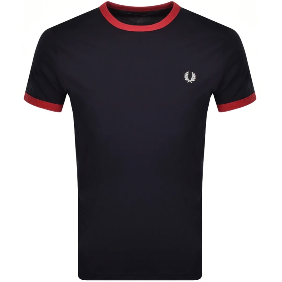 Alternative Image for ProductFred Perry Ringer T Shirt Navy1
