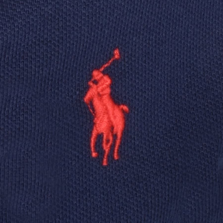 Alternative Image for ProductRalph Lauren Custom Slim Fit Polo T Shirt Navy3
