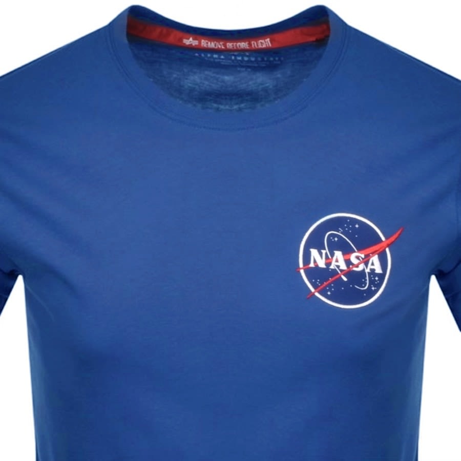 Alternative Image for ProductAlpha Industries Space Shuttle Logo T Shirt Blue2