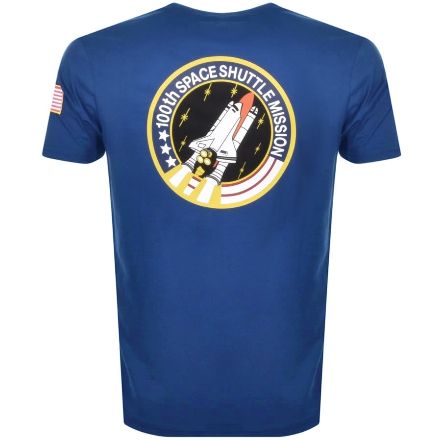 Alternative Image for ProductAlpha Industries Space Shuttle Logo T Shirt Blue3