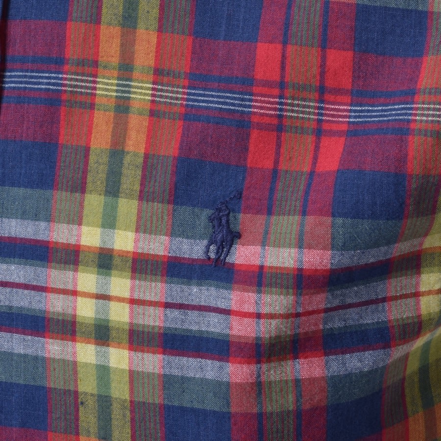 Alternative Image for ProductRalph Lauren Checked Short Sleeved Shirt Red3