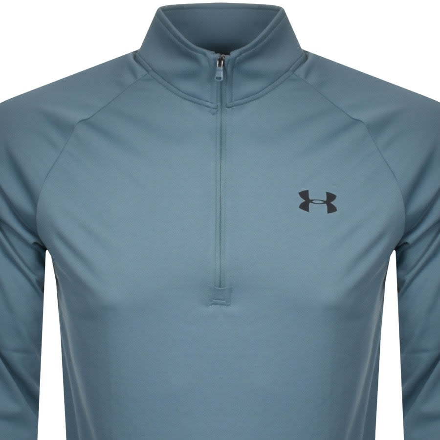 Alternative Image for ProductUnder Armour Half Zip Tech Sweatshirt Blue2