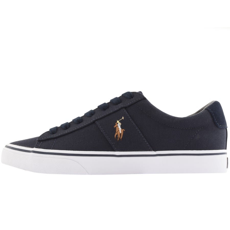 Alternative Image for ProductRalph Lauren Sayer Canvas Trainers Navy1