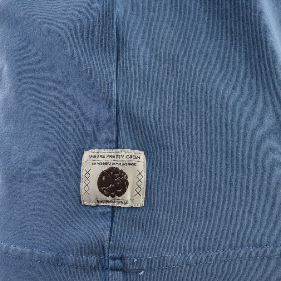 Alternative Image for ProductPretty Green Crew Neck T Shirt Blue3
