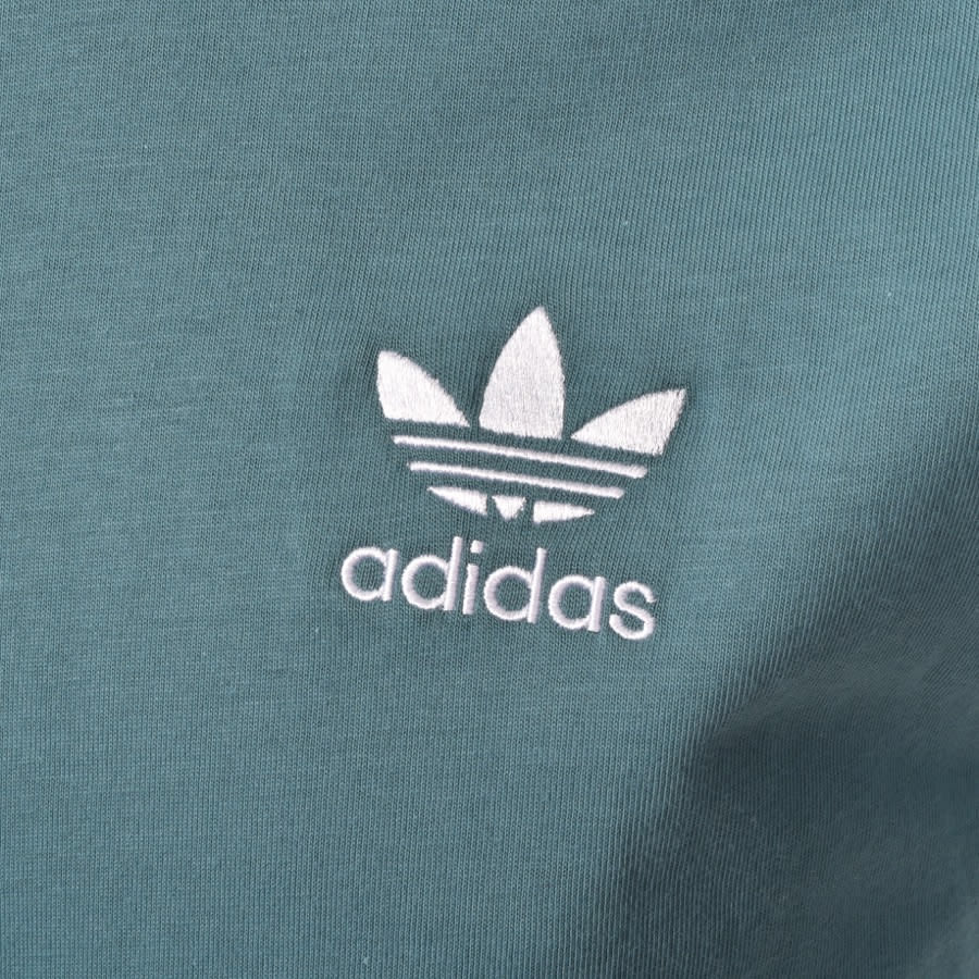 Alternative Image for Productadidas Originals 3 Stripe T Shirt Green3