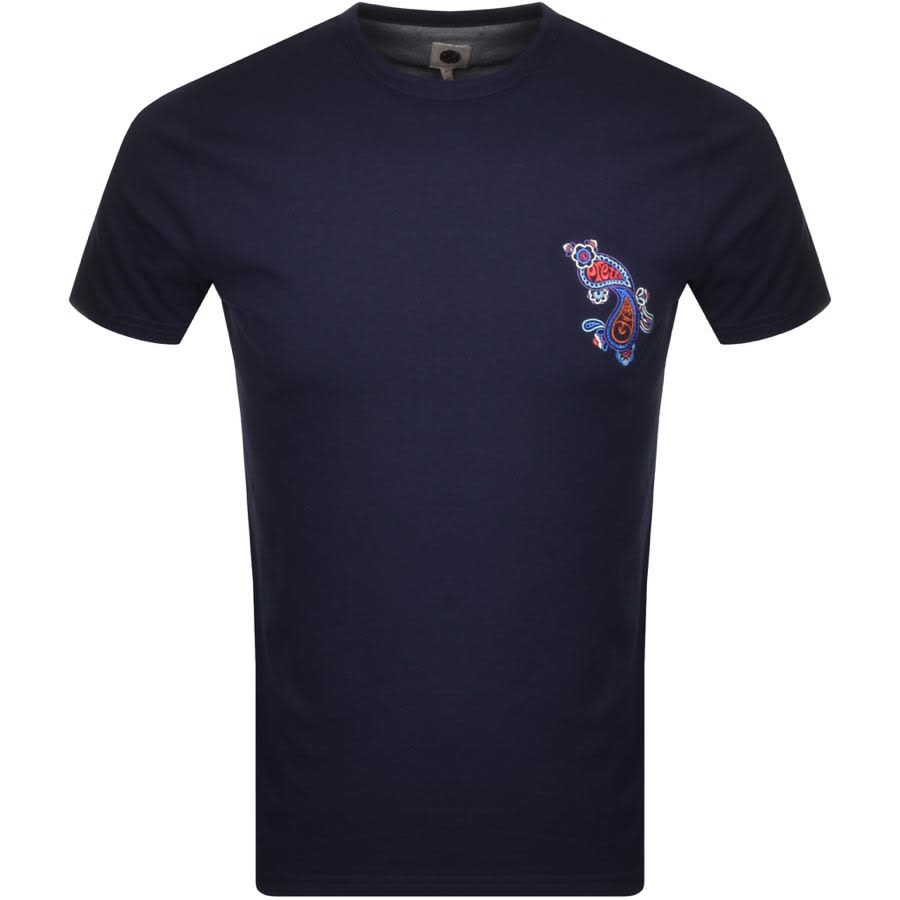 Alternative Image for ProductPretty Green Crew Neck T Shirt Navy1