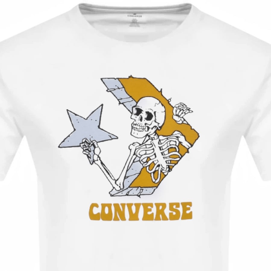 Alternative Image for ProductConverse Skull Logo T Shirt White2