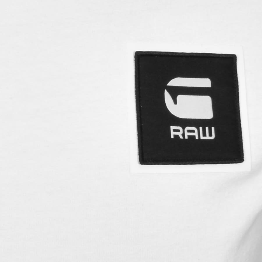 Alternative Image for ProductG Star Raw Badge Logo T Shirt White3