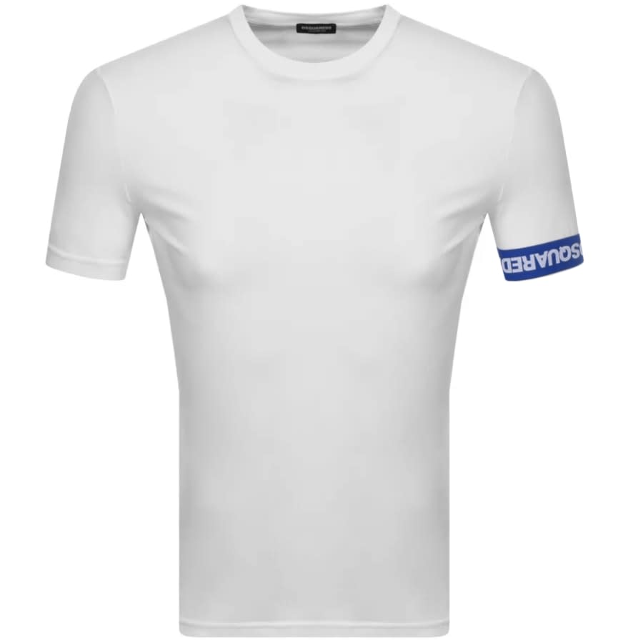 Alternative Image for ProductDSQUARED2 Logo Sleeve Short Sleeved T Shirt White1