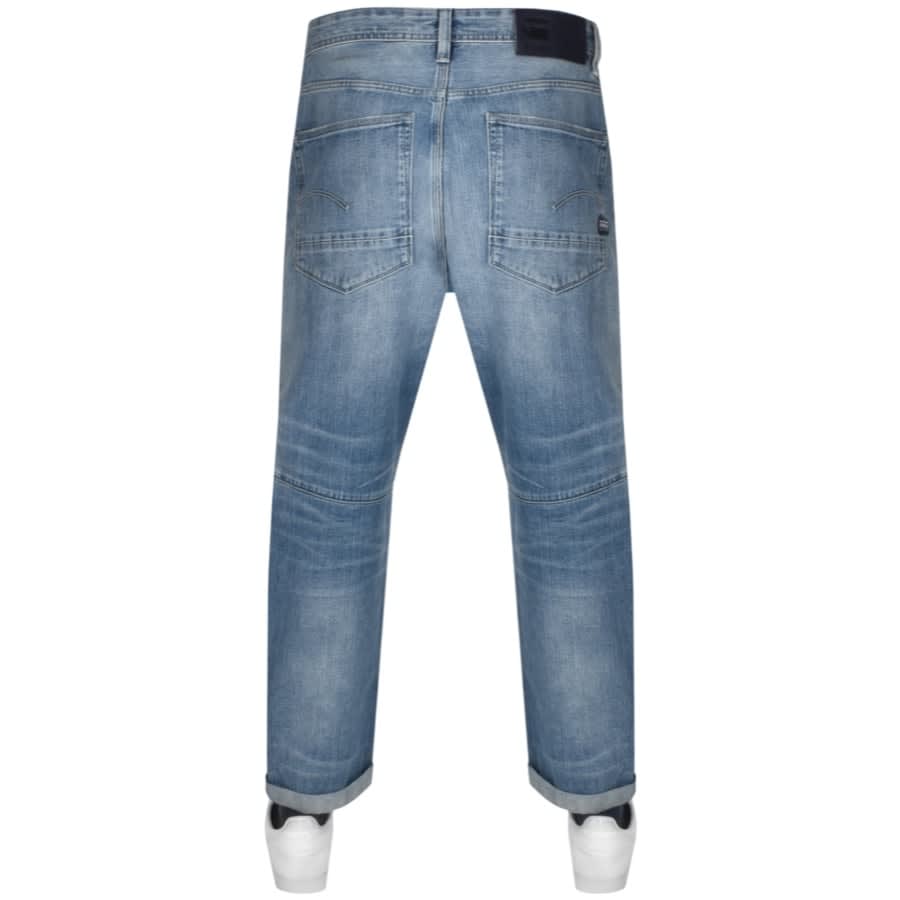 Alternative Image for ProductG Star Raw Grip 3D Tapered Jeans Mid Wash Blue2