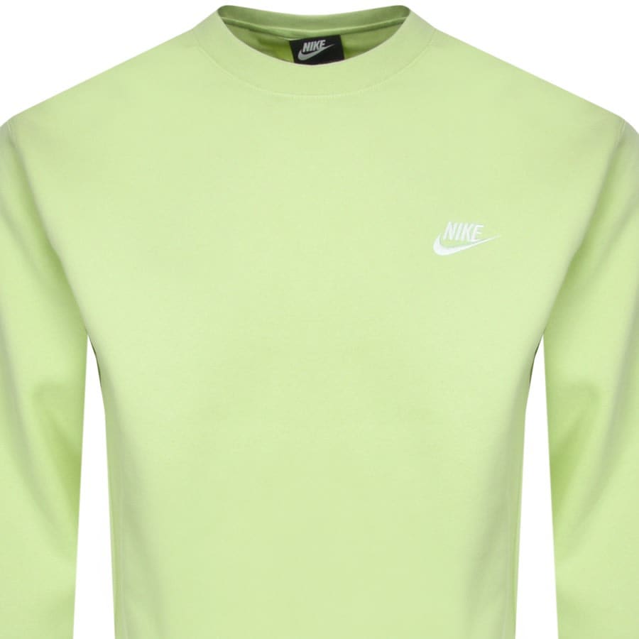 Nike Crew Neck Club Sweatshirt Green | Mainline Menswear