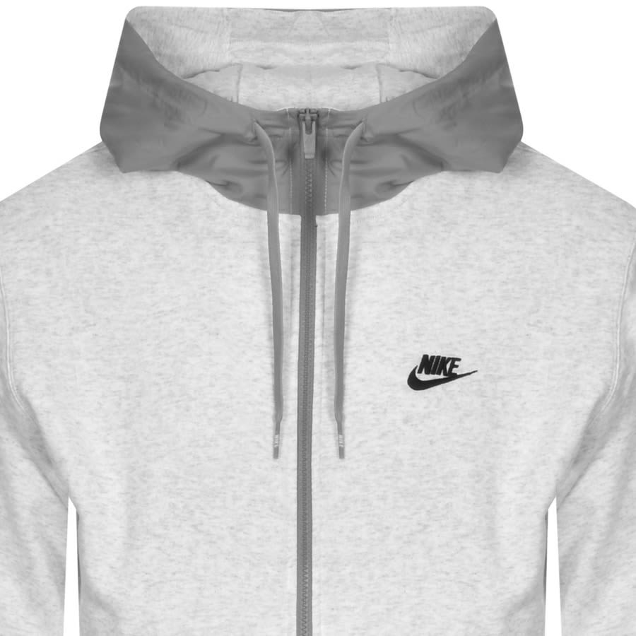 Alternative Image for ProductNike Full Zip Logo Hoodie Grey2