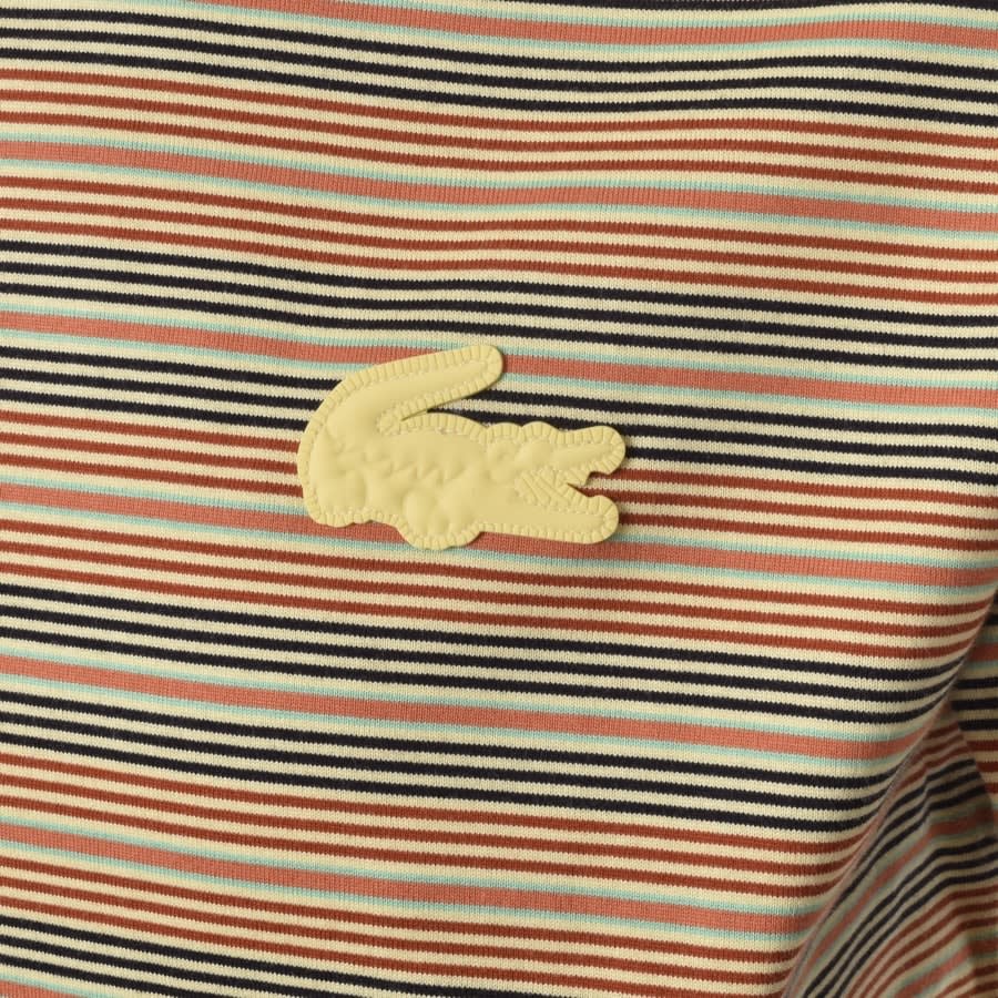 Alternative Image for ProductLacoste Live Striped T Shirt Yellow3