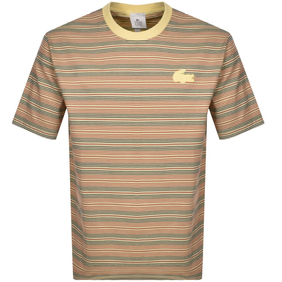 Alternative Image for ProductLacoste Live Striped T Shirt Yellow1