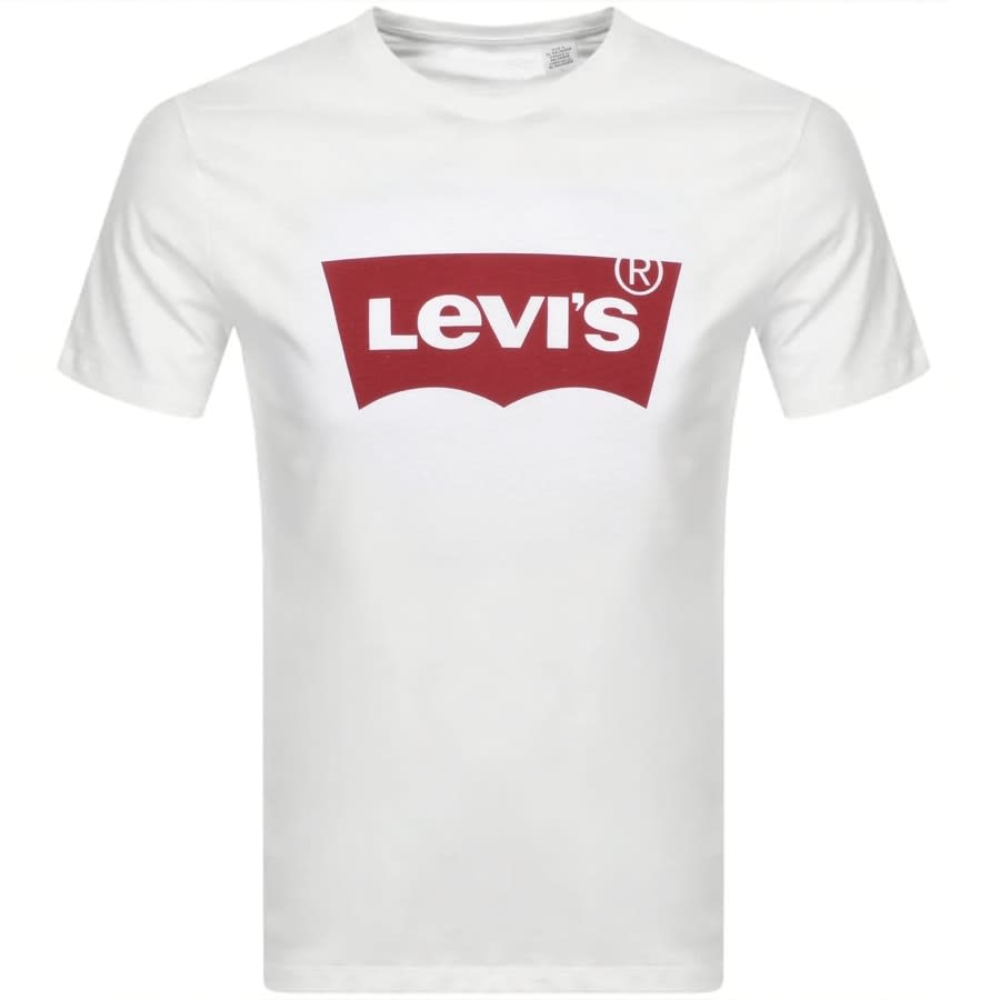Alternative Image for ProductLevis Logo Crew Neck T Shirt White1