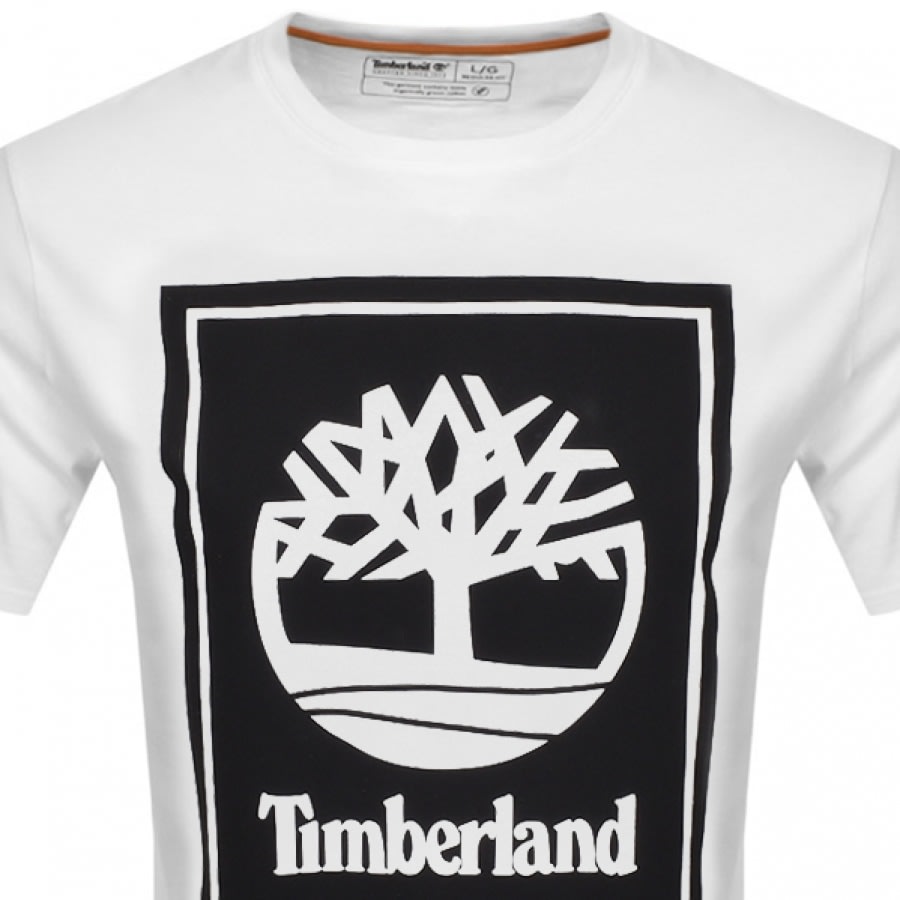 Alternative Image for ProductTimberland Stack Logo T Shirt White2