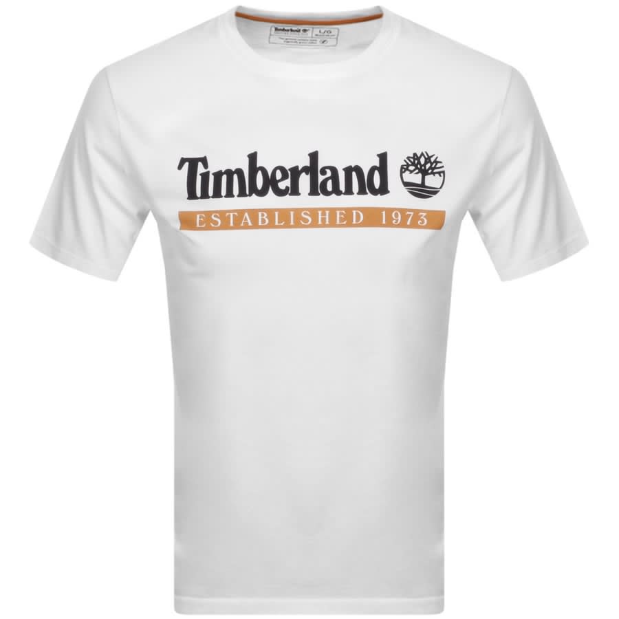 Alternative Image for ProductTimberland Crew Neck Logo T Shirt White1