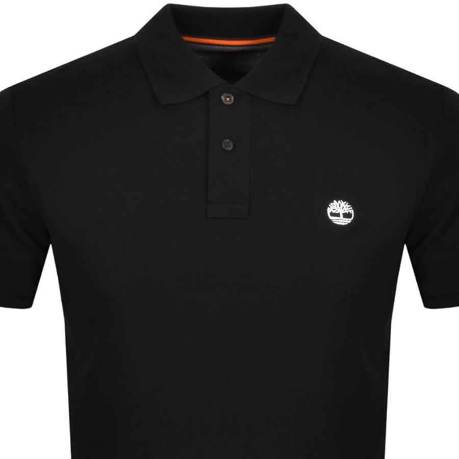 Alternative Image for ProductTimberland Logo Short Sleeved Polo T Shirt Black2