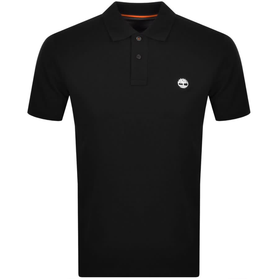 Alternative Image for ProductTimberland Logo Short Sleeved Polo T Shirt Black1