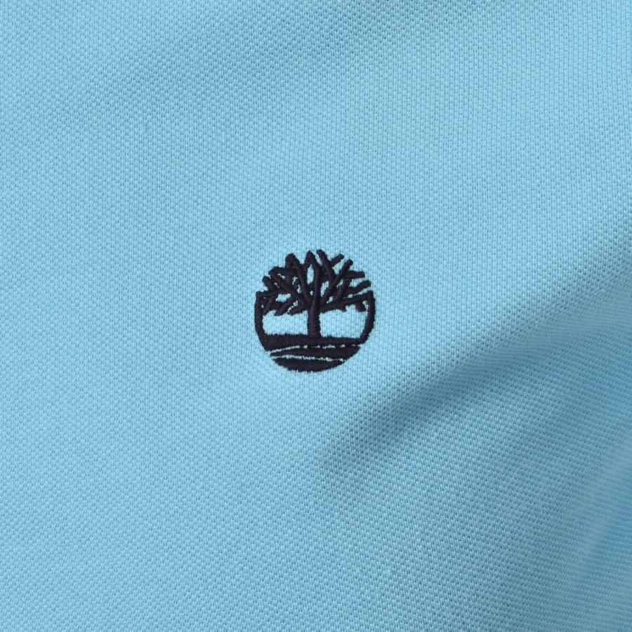 Alternative Image for ProductTimberland Logo Short Sleeved Polo T Shirt Blue3