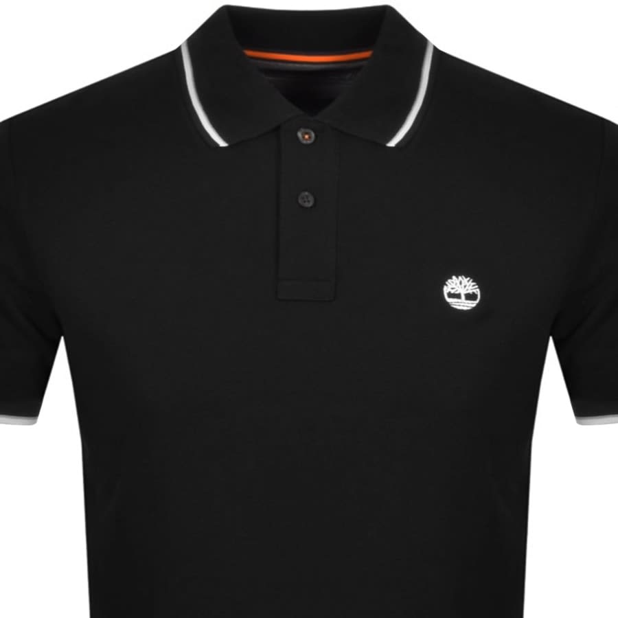 Alternative Image for ProductTimberland Tipped Short Sleeved Polo T Shirt Black2
