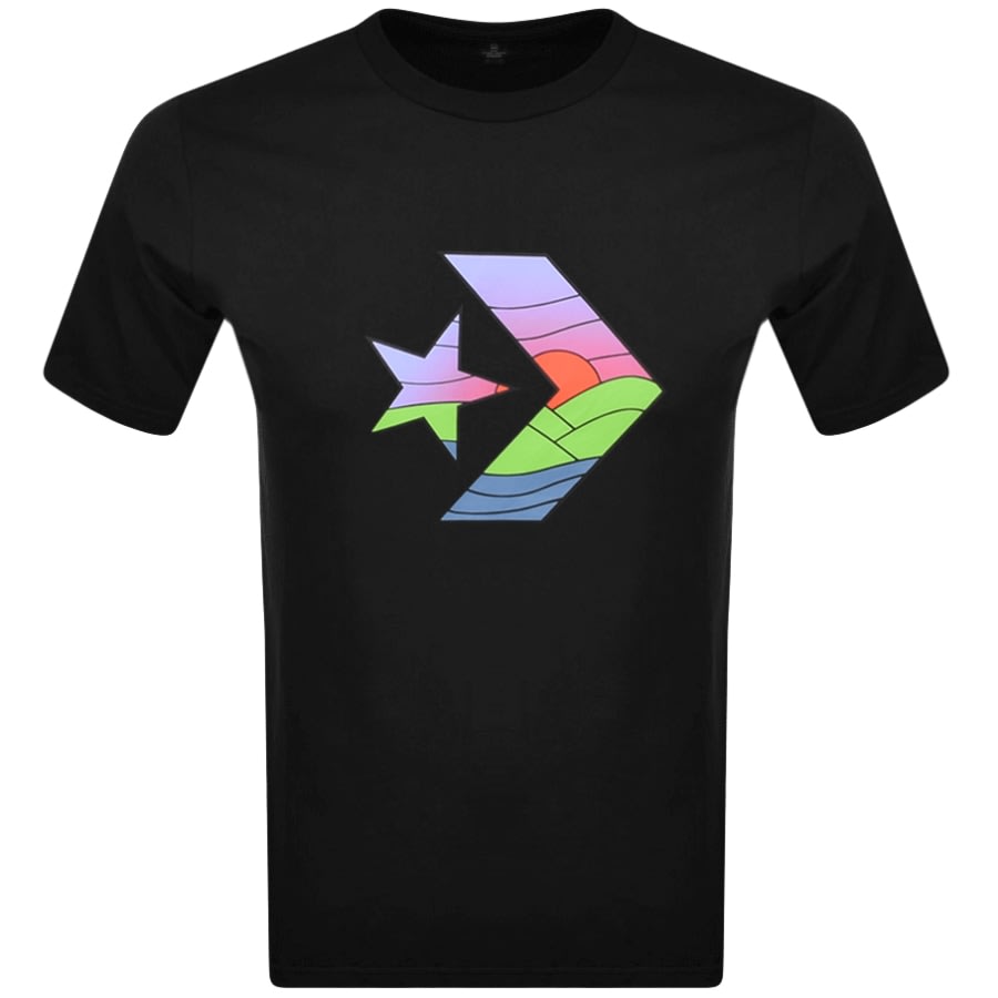 Alternative Image for ProductConverse Chevron Sunset T Shirt Black1