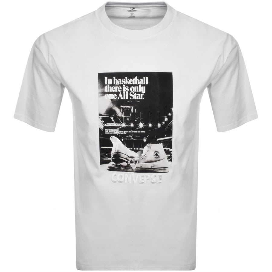 Alternative Image for ProductConverse Star Archive Print T Shirt White1