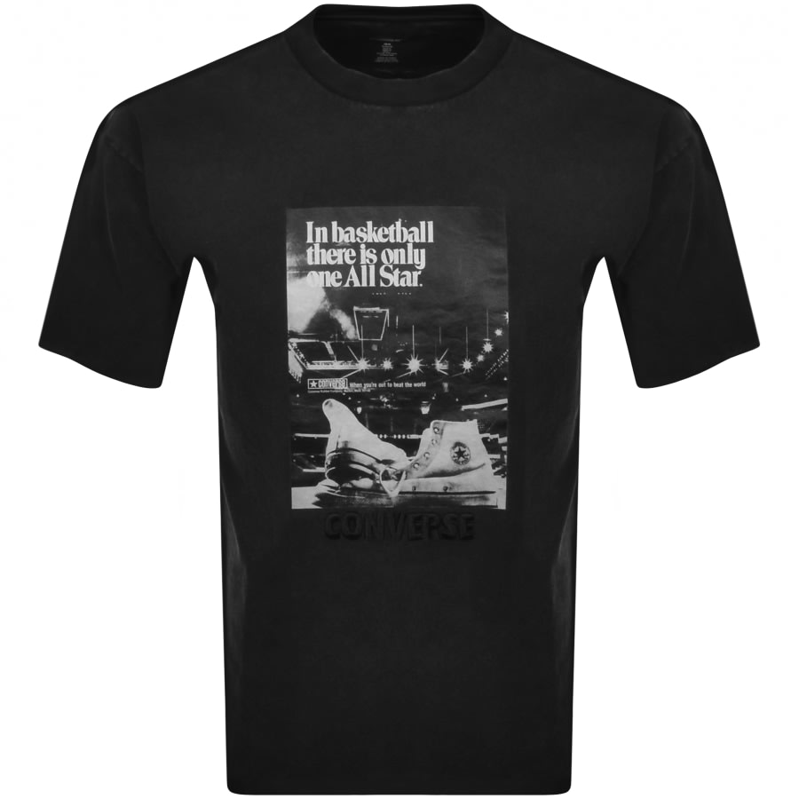 Alternative Image for ProductConverse Star Archive Print T Shirt Black1