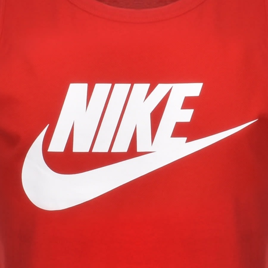 Nike Futura Icon Logo Vest T Shirt Red | Mainline Menswear