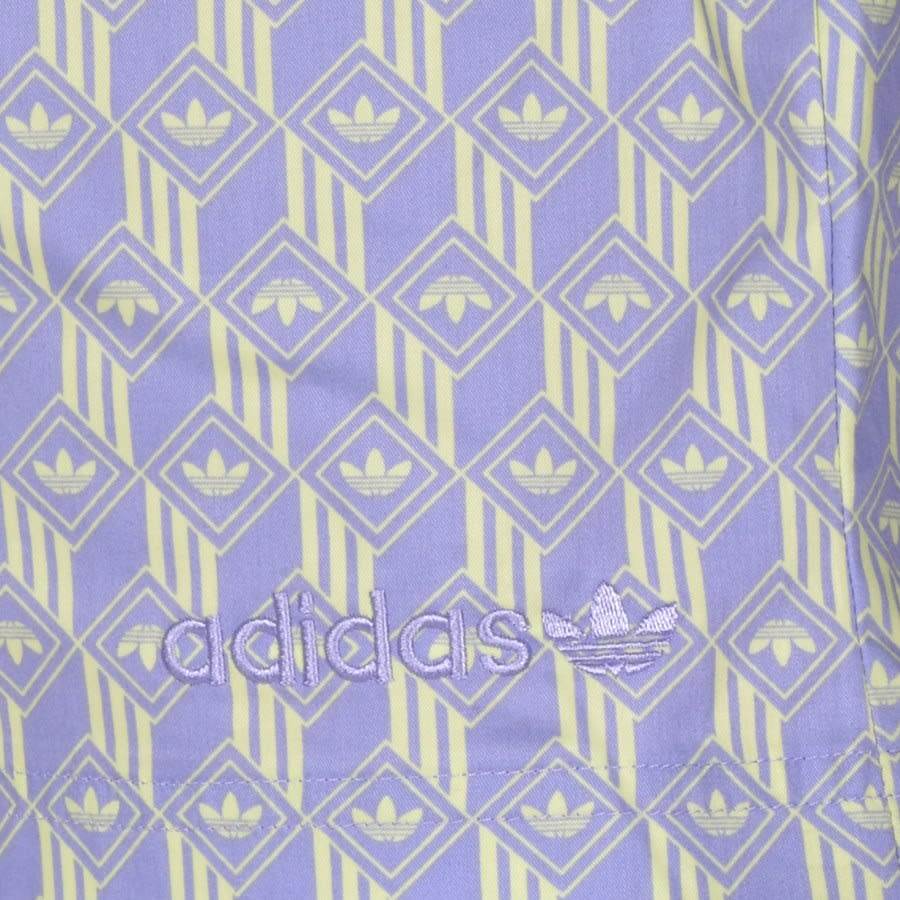 Alternative Image for Productadidas Originals Monogram Shorts Purple3